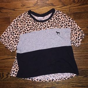 Pink multi color shirt